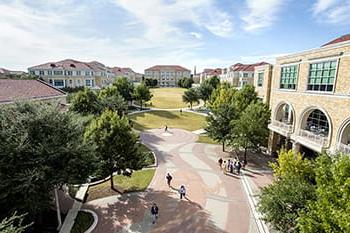 TCU Commons overhead photo